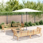 vidaXL Set canapea grădină din paleți, 5 piese, lemn masiv de acacia vidaXL Set canapea grădină din paleți, 5 piese, lemn masiv de acacia