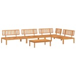 vidaXL Set canapea grădină din paleți, 5 piese, lemn masiv de acacia vidaXL Set canapea grădină din paleți, 5 piese, lemn masiv de acacia