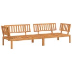 vidaXL Set canapele de colț paleți de grădină 2 buc. lemn masiv acacia vidaXL Set canapele de colț paleți de grădină 2 buc. lemn masiv acacia