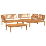 vidaXL Set canapea grădină din paleți, 4 piese, lemn masiv de acacia vidaXL Set canapea grădină din paleți, 4 piese, lemn masiv de acacia