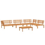vidaXL Set canapea grădină din paleți, 5 piese, lemn masiv de acacia vidaXL Set canapea grădină din paleți, 5 piese, lemn masiv de acacia