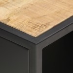 vidaXL Comodă TV cu ușă sculpată, 90 x 30 x 40 cm, lemn de mango brut vidaXL Comodă TV cu ușă sculpată, 90 x 30 x 40 cm, lemn de mango brut