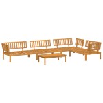 vidaXL Set canapea grădină din paleți, 5 piese, lemn masiv de acacia vidaXL Set canapea grădină din paleți, 5 piese, lemn masiv de acacia