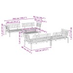 vidaXL Set canapea grădină din paleți, 5 piese, lemn masiv de acacia vidaXL Set canapea grădină din paleți, 5 piese, lemn masiv de acacia