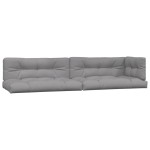 vidaXL Set canapele grădină cu perne din paleți, 3 piese, lemn acacia vidaXL Set canapele grădină cu perne din paleți, 3 piese, lemn acacia