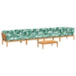 vidaXL Set canapele de grădină cu perne din paleți 5 piese lemn acacia