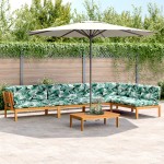 vidaXL Set canapele de grădină cu perne din paleți 5 piese lemn acacia vidaXL Set canapele de grădină cu perne din paleți 5 piese lemn acacia