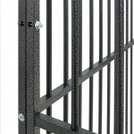 vidaXL Țarc pentru câini cu 12 panouri, negru, oțel galvanizat vidaXL Țarc pentru câini cu 12 panouri, negru, oțel galvanizat