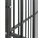 vidaXL Țarc pentru câini cu 20 panouri, negru, oțel galvanizat vidaXL Țarc pentru câini cu 20 panouri, negru, oțel galvanizat