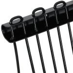 vidaXL Furcă cu 18 cuțite, negru, oțel vidaXL Furcă cu 18 cuțite, negru, oțel