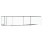 vidaXL Cușcă pentru câini cu ușă, gri, 6x2x1,5 m, oțel galvanizat vidaXL Cușcă pentru câini cu ușă, gri, 6x2x1,5 m, oțel galvanizat