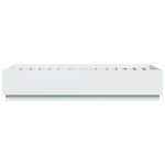 vidaXL Cadru de pat cu lumini LED, alb, 100x200 cm, lemn prelucrat vidaXL Cadru de pat cu lumini LED, alb, 100x200 cm, lemn prelucrat