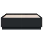 vidaXL Cadru de pat cu lumini LED, negru, 120x190 cm, lemn prelucrat vidaXL Cadru de pat cu lumini LED, negru, 120x190 cm, lemn prelucrat