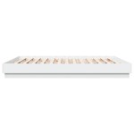 vidaXL Cadru de pat cu lumini LED, alb, 200x200 cm vidaXL Cadru de pat cu lumini LED, alb, 200x200 cm