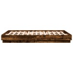 vidaXL Cadru de pat cu lumini LED, stejar fumuriu, 160x200 cm vidaXL Cadru de pat cu lumini LED, stejar fumuriu, 160x200 cm
