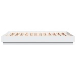 vidaXL Cadru de pat cu lumini LED, alb, 150x200 cm vidaXL Cadru de pat cu lumini LED, alb, 150x200 cm
