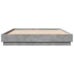 vidaXL Cadru de pat cu lumini LED, gri beton, 150x200 cm vidaXL Cadru de pat cu lumini LED, gri beton, 150x200 cm