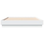 vidaXL Cadru de pat, alb, 120x190 cm, lemn prelucrat vidaXL Cadru de pat, alb, 120x190 cm, lemn prelucrat