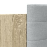 vidaXL Cadru de pat cu tăblie stejar sonoma 200x200 cm lemn prelucrat