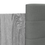 vidaXL Cadru de pat cu tăblie gri sonoma 200x200 cm lemn prelucrat