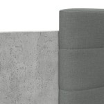 vidaXL Cadru de pat cu tăblie gri beton 120x200 cm lemn prelucrat vidaXL Cadru de pat cu tăblie gri beton 120x200 cm lemn prelucrat