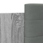 vidaXL Cadru de pat cu tăblie gri sonoma 120x200 cm lemn prelucrat vidaXL Cadru de pat cu tăblie gri sonoma 120x200 cm lemn prelucrat