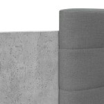 vidaXL Cadru de pat cu tăblie gri beton 90x200 cm lemn prelucrat