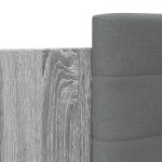 vidaXL Cadru de pat cu tăblie gri sonoma 120x190 cm lemn prelucrat