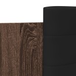 vidaXL Cadru de pat cu tăblie, stejar maro, 90x190 cm, lemn prelucrat vidaXL Cadru de pat cu tăblie, stejar maro, 90x190 cm, lemn prelucrat