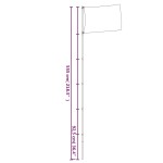 vidaXL Steag Ucraina cu stâlp din aluminiu, 5,55 m vidaXL Steag Ucraina cu stâlp din aluminiu, 5,55 m