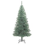 vidaXL Brad Crăciun artificial, 300 LED/globuri/zăpadă pufoasă, 240 cm vidaXL Brad Crăciun artificial, 300 LED/globuri/zăpadă pufoasă, 240 cm