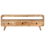 vidaXL Comodă TV, 117 x 30 x 41 cm, lemn masiv de mango nefinisat vidaXL Comodă TV, 117 x 30 x 41 cm, lemn masiv de mango nefinisat