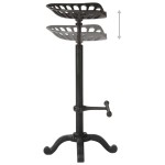vidaXL Scaun de bar, negru, fontă vidaXL Scaun de bar, negru, fontă