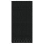vidaXL Jardiniere de grădină, 2 buc., negru, 40x40x80 cm, poliratan vidaXL Jardiniere de grădină, 2 buc., negru, 40x40x80 cm, poliratan