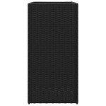 vidaXL Jardiniere de grădină, 2 buc., negru, 40x40x80 cm, poliratan vidaXL Jardiniere de grădină, 2 buc., negru, 40x40x80 cm, poliratan