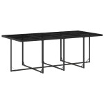 vidaXL Set mobilier de grădină cu perne, 9 piese, negru, poliratan vidaXL Set mobilier de grădină cu perne, 9 piese, negru, poliratan