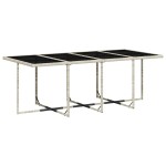 vidaXL Set mobilier grădină cu perne, 9 piese, gri deschis, poliratan vidaXL Set mobilier grădină cu perne, 9 piese, gri deschis, poliratan