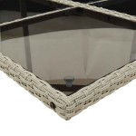 vidaXL Set mobilier grădină cu perne, 9 piese, gri deschis, poliratan vidaXL Set mobilier grădină cu perne, 9 piese, gri deschis, poliratan