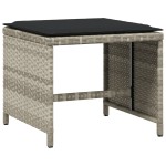 vidaXL Set mobilier grădină cu perne, 9 piese, gri deschis, poliratan vidaXL Set mobilier grădină cu perne, 9 piese, gri deschis, poliratan