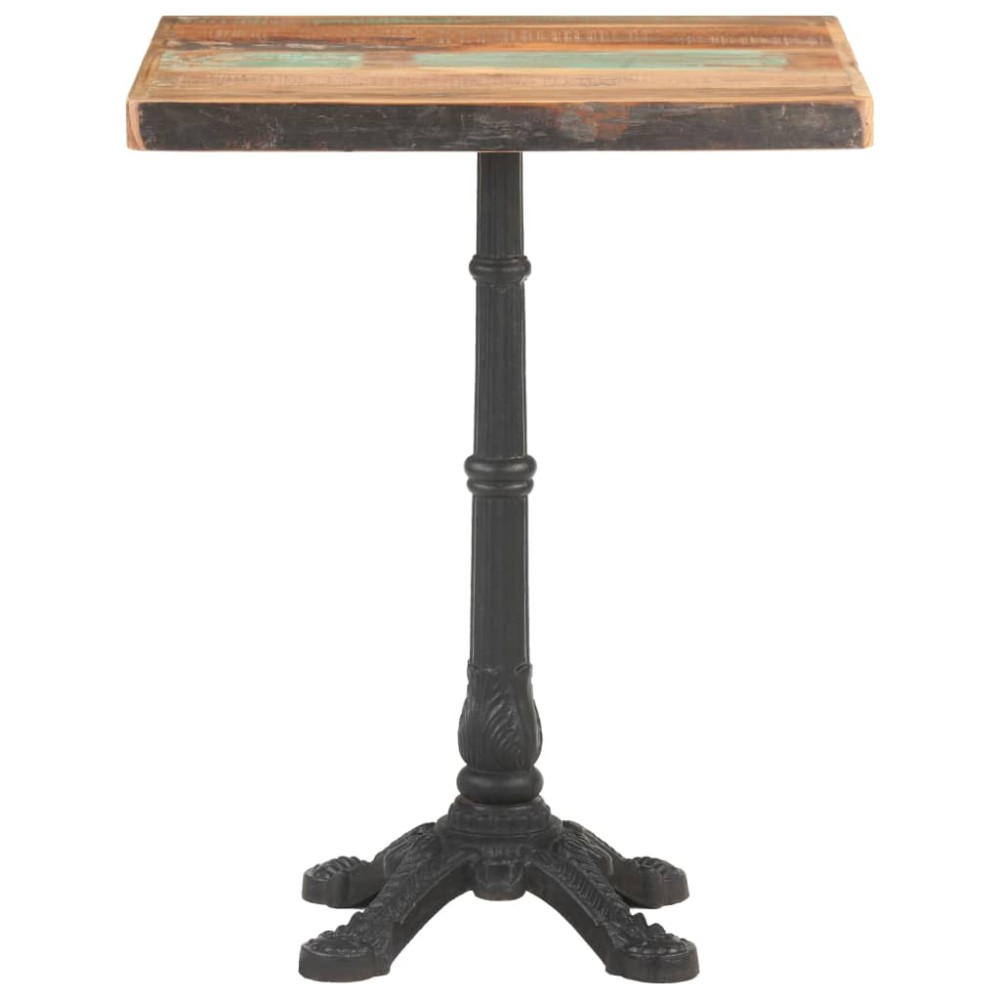 vidaXL Masă de bistro, 60 x 60 x 76 cm, lemn masiv reciclat