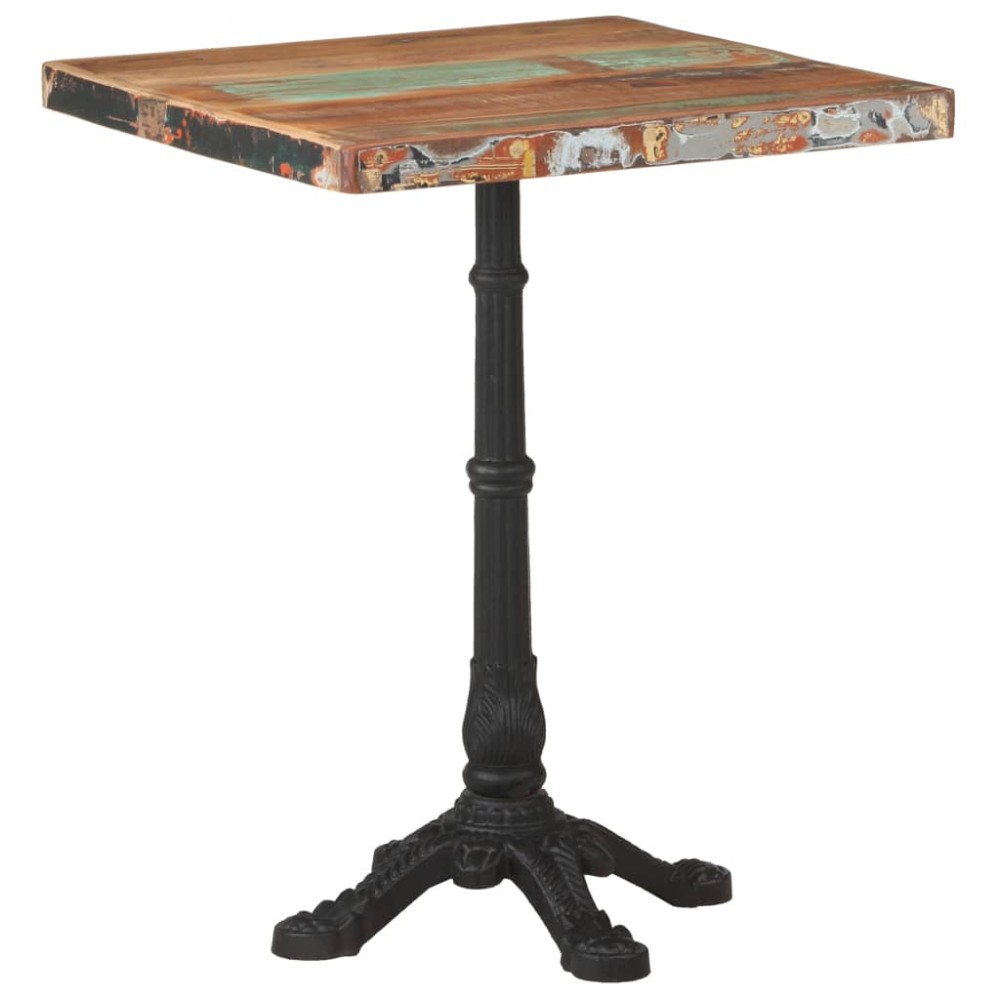 vidaXL Masă de bistro, 60 x 60 x 76 cm, lemn masiv reciclat