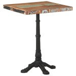 vidaXL Masă de bistro, 60 x 60 x 76 cm, lemn masiv reciclat vidaXL Masă de bistro, 60 x 60 x 76 cm, lemn masiv reciclat