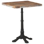 vidaXL Masă de bistro, 60 x 60 x 76 cm, lemn masiv reciclat vidaXL Masă de bistro, 60 x 60 x 76 cm, lemn masiv reciclat