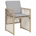 vidaXL Set mobilier grădină cu perne, 13 piese, bej combinat poliratan