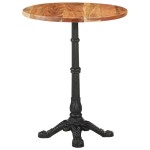 vidaXL Masă de bistro, Ø60 x 76 cm, lemn masiv de acacia