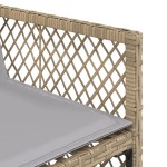 vidaXL Set mobilier grădină cu perne, 17 piese bej combinat poliratan