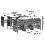 vidaXL Set mobilier pentru grădină, 7 piese, cu perne, bej, poliratan vidaXL Set mobilier pentru grădină, 7 piese, cu perne, bej, poliratan
