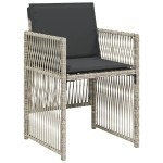 vidaXL Set mobilier grădină cu perne, 9 piese, gri deschis, poliratan vidaXL Set mobilier grădină cu perne, 9 piese, gri deschis, poliratan