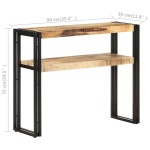 vidaXL Masă consolă, 90x30x75 cm, lemn de mango nefinisat vidaXL Masă consolă, 90x30x75 cm, lemn de mango nefinisat