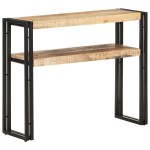 vidaXL Masă consolă, 90x30x75 cm, lemn de mango nefinisat vidaXL Masă consolă, 90x30x75 cm, lemn de mango nefinisat